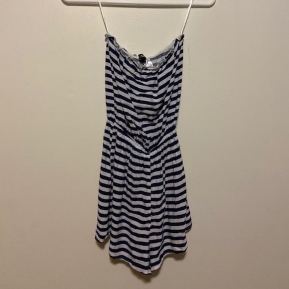H&M Navy Striped Romper - Picture 1 of 1
